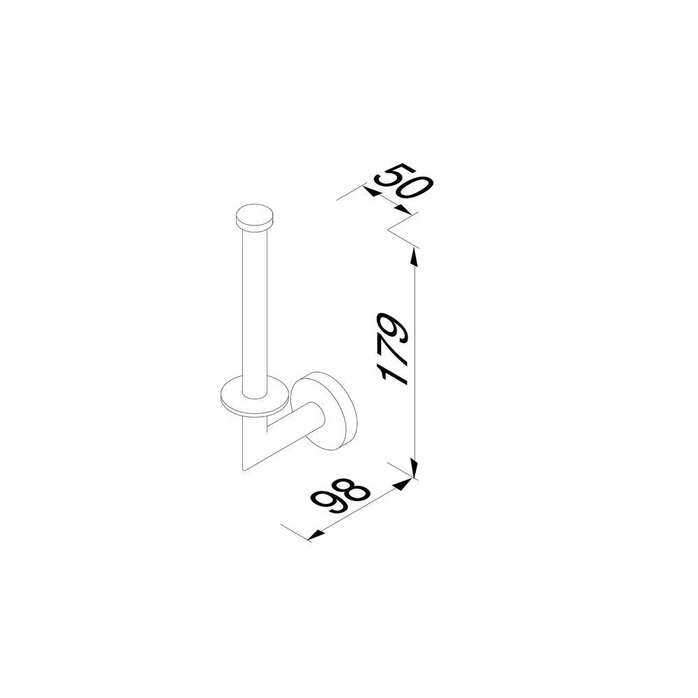 Geesa Nemox Reserverolhouder Chroom 7 Geesa Nemox Reserverolhouder Chroom - Afbeelding 5