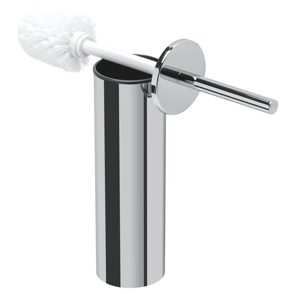 Geesa Nemox Toiletborstel Met Houder Chroom Met Witte Borstelkop 3 Geesa Nemox Toiletborstel Met Houder Chroom Met Witte Borstelkop - Afbeelding 2