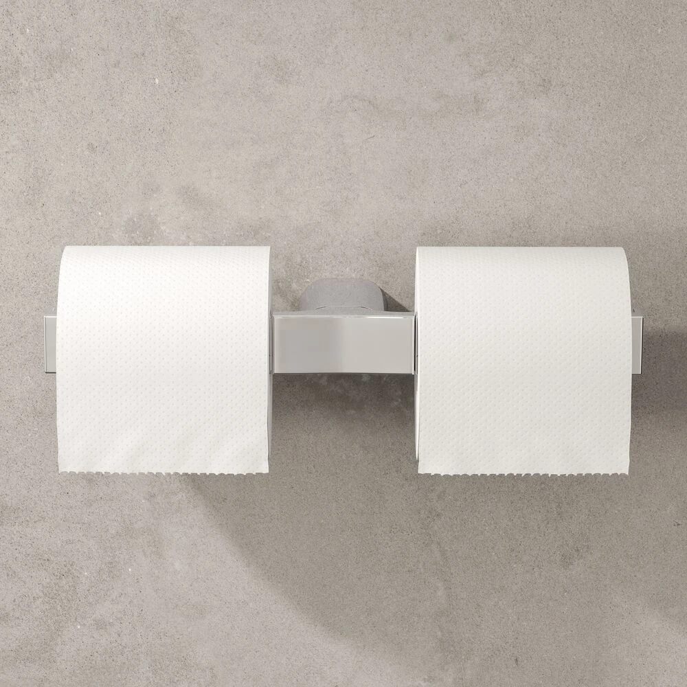 Geesa Wynk Toiletrolhouder Zonder Klep Dubbel Chroom 5 Geesa Wynk Toiletrolhouder Zonder Klep Dubbel Chroom - Afbeelding 3