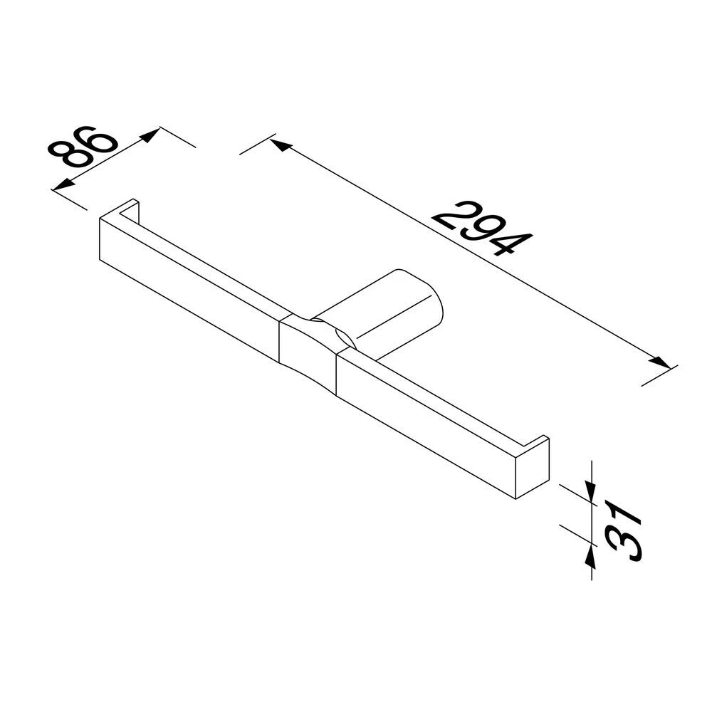 Geesa Wynk Toiletrolhouder Zonder Klep Dubbel Chroom 7 Geesa Wynk Toiletrolhouder Zonder Klep Dubbel Chroom - Afbeelding 5