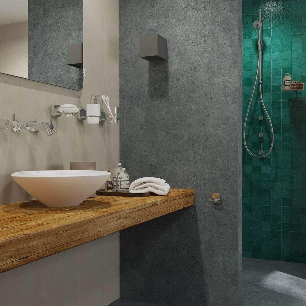 Geesa Thessa Glashouder Met Glas Chroom 5 Geesa Thessa Glashouder Met Glas Chroom - Afbeelding 3