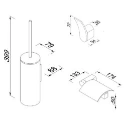 Geesa Wynk Toiletaccessoireset Chroom 15 Geesa Wynk Toiletaccessoireset Chroom -hotbath winkel 8712163186461 8