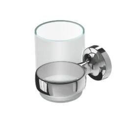 Geesa Tone Glashouder Met Glas Chroom