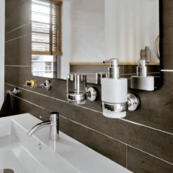 Geesa Tone Glashouder Met Glas Chroom -hotbath winkel 8712163188823 3