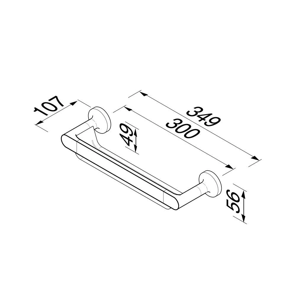 Geesa Tone Douchemand 34,9cm Chroom 8 Geesa Tone Douchemand 34,9cm Chroom - Afbeelding 6