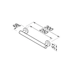 Geesa Comfort & Safety Wandbeugel 30cm Chroom 9 Geesa Comfort & Safety Wandbeugel 30cm Chroom -hotbath winkel 8712163192059 4