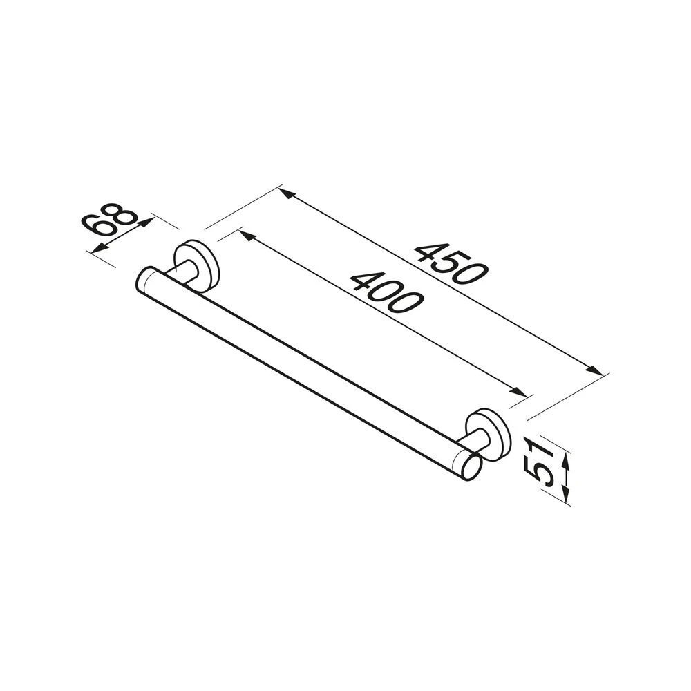 Geesa Comfort & Safety Wandbeugel 45cm Chroom 6 Geesa Comfort & Safety Wandbeugel 45cm Chroom - Afbeelding 4