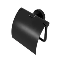 Alternative view of Geesa Nemox Toiletrolhouder Met Klep Zwart