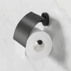Geesa Nemox Toiletrolhouder Met Klep Zwart 9 Geesa Nemox Toiletrolhouder Met Klep Zwart -hotbath winkel 8712163206503 3
