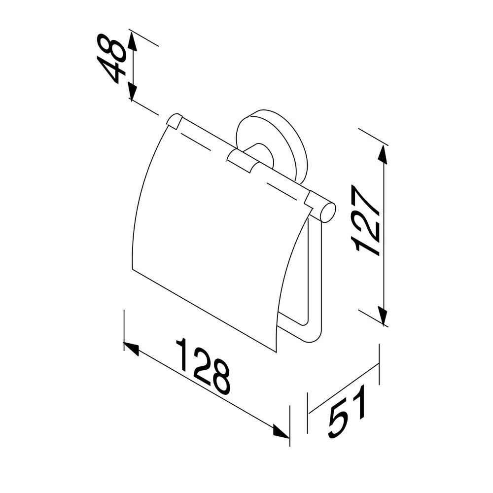 Geesa Nemox Toiletrolhouder Met Klep Zwart 7 Geesa Nemox Toiletrolhouder Met Klep Zwart - Afbeelding 5
