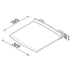 Geesa Comfort & Safety Douchezitje Opklapbaar Wit -hotbath winkel 8712163206602 6