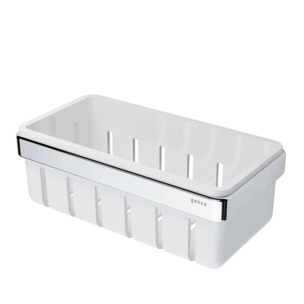 Geesa Frame Douchemand 21cm Wit/chroom 4 Geesa Frame Douchemand 21cm Wit/chroom - Afbeelding 2