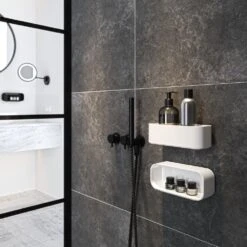 Geesa Frame Douchemand/planchet 25cm Wit -hotbath winkel 8712163210272 5