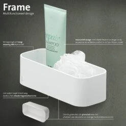 Geesa Frame Douchemand/planchet 25cm Wit -hotbath winkel 8712163210272 6