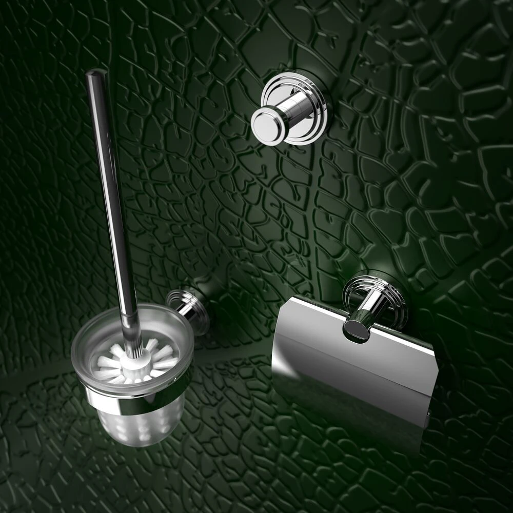 Geesa Naxos Toiletaccessoireset Chroom 4 Geesa Naxos Toiletaccessoireset Chroom - Afbeelding 2