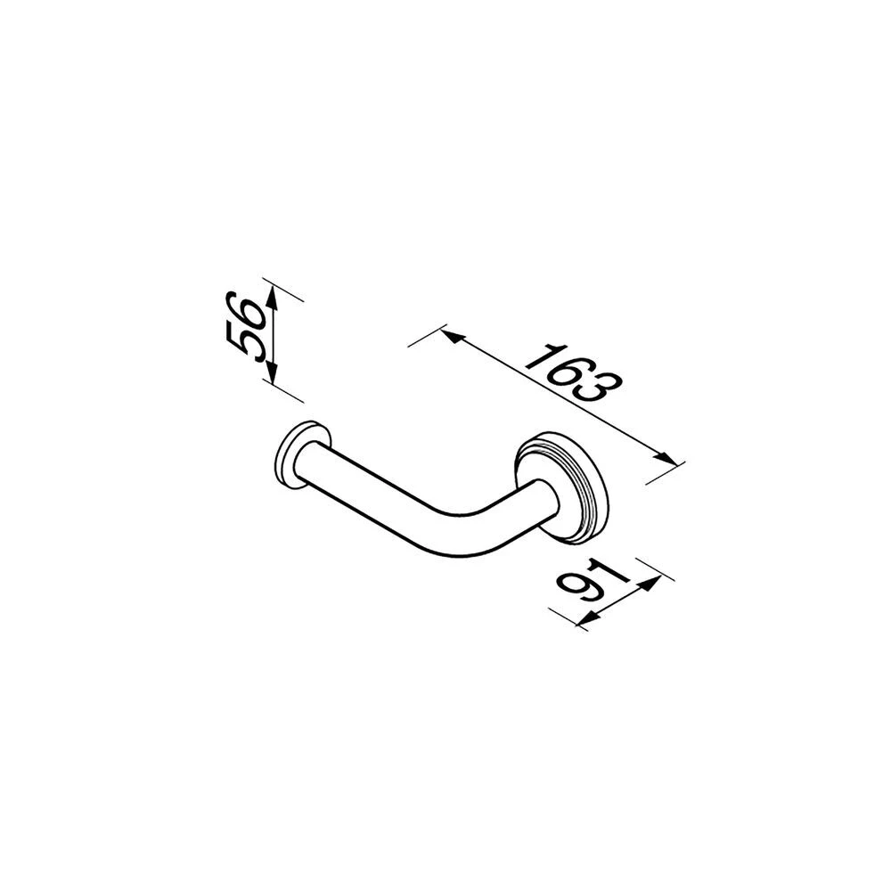Geesa Naxos Toiletrolhouder Zonder Klep Chroom 6 Geesa Naxos Toiletrolhouder Zonder Klep Chroom - Afbeelding 4