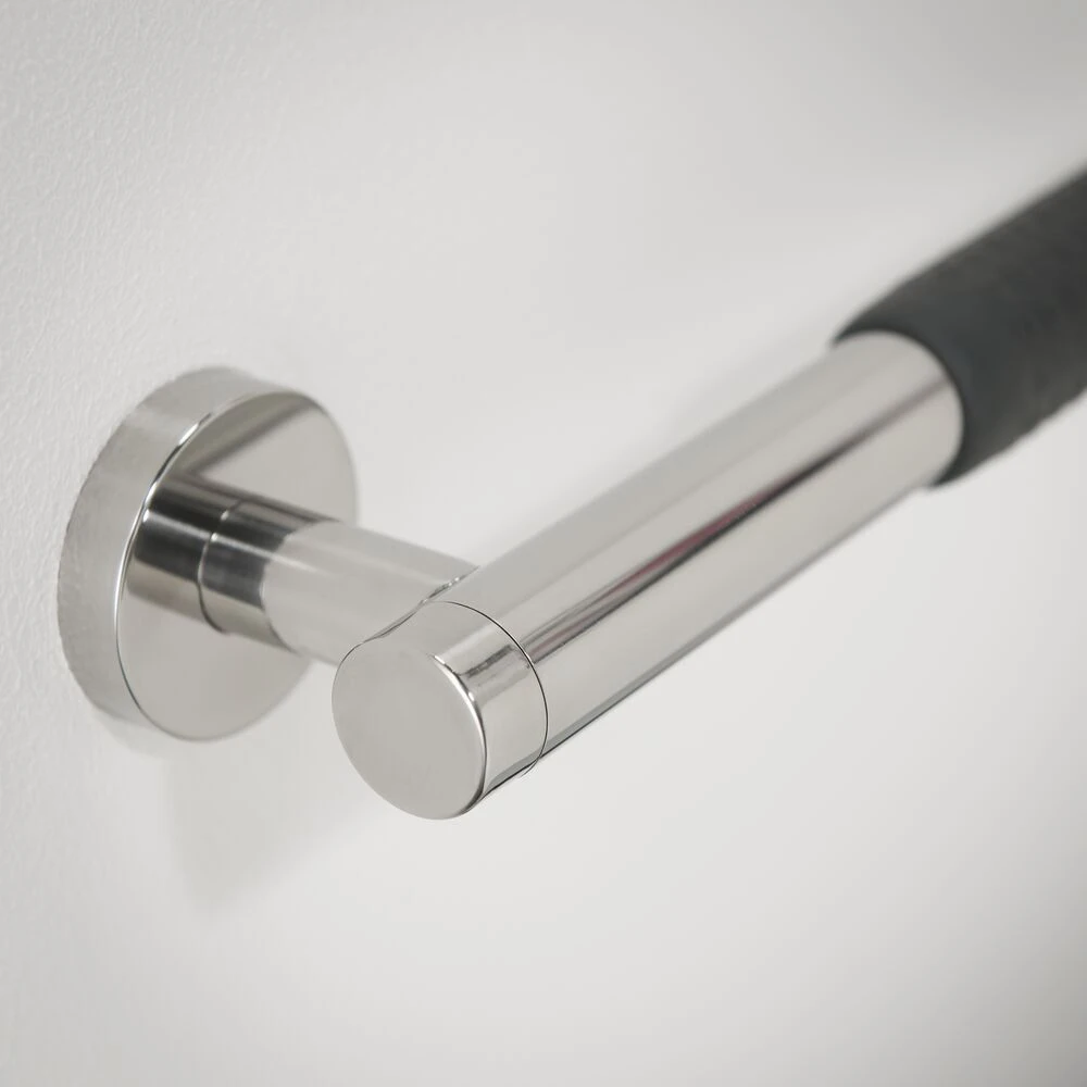 Geesa Comfort & Safety Wandbeugel 90cm Chroom/zwart 4 Geesa Comfort & Safety Wandbeugel 90cm Chroom/zwart - Afbeelding 2