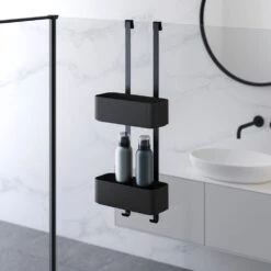 Geesa Frame Ophangbaar Doucherek 25cm Zwart 10 Geesa Frame Ophangbaar Doucherek 25cm Zwart -hotbath winkel 8712163213143 3