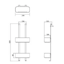 Geesa Frame Ophangbaar Doucherek 25cm Zwart 13 Geesa Frame Ophangbaar Doucherek 25cm Zwart -hotbath winkel 8712163213143 7