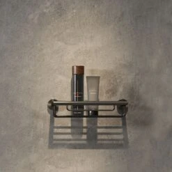 Geesa Nemox Douchemand 34,9cm Zwart Metaal Geborsteld -hotbath winkel 8712163213266 3