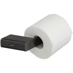 Geesa Shift Toiletrolhouder Zonder Klep Zwart Metaal Geborsteld Rechts