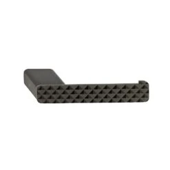 Geesa Shift Toiletrolhouder Zonder Klep Met Diamantpatroon Zwart Metaal Geborsteld Rechts -hotbath winkel 8712163214577 3