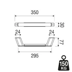 Geesa Shift Badgreep 30cm RVS Geborsteld -hotbath winkel 8712163214898 5