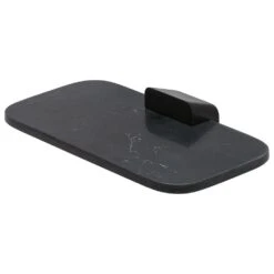 Geesa Shift Planchet/zeephouder Zwart Met Matzwarte Marmerlook