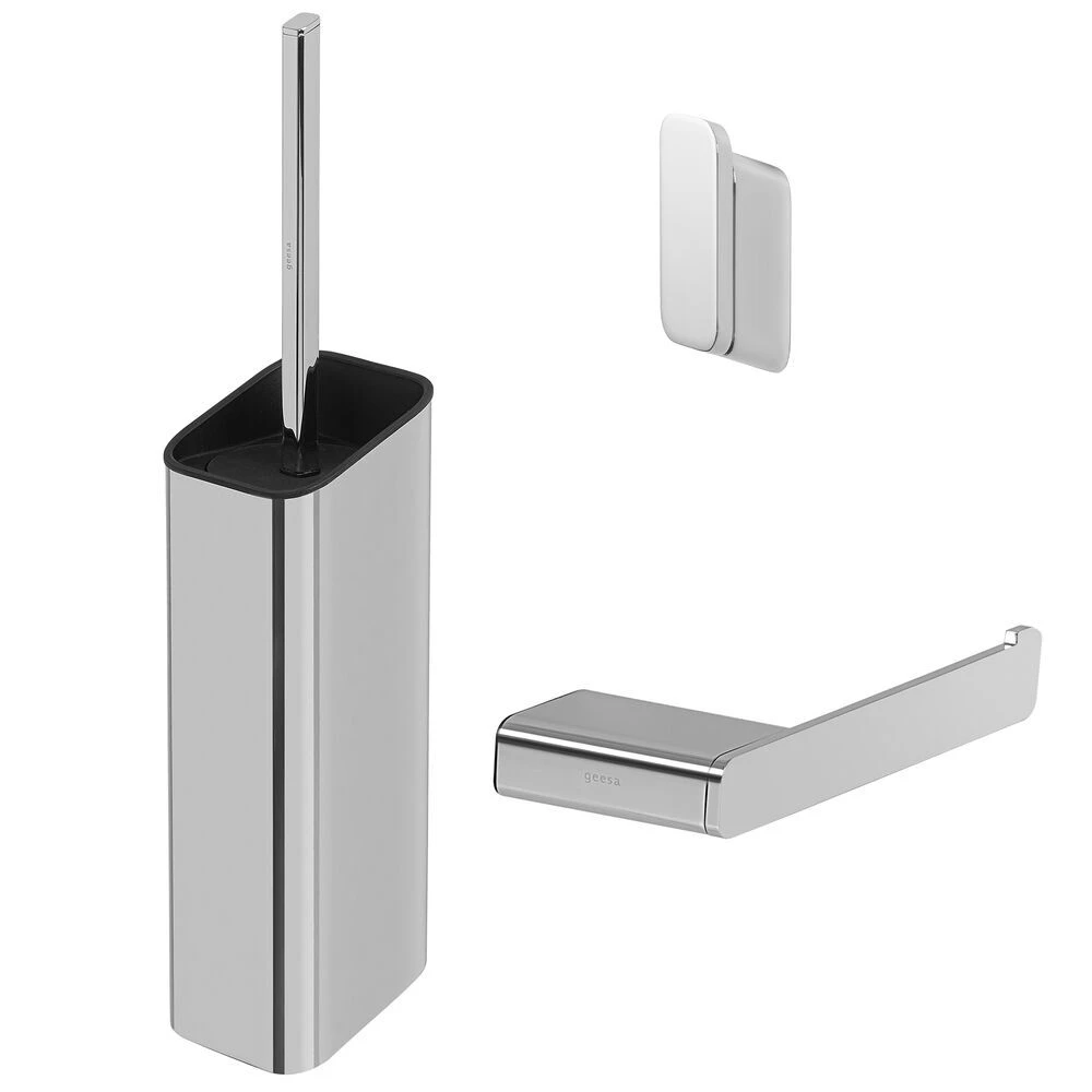 Geesa Shift Toiletaccessoireset Chroom 3 Geesa Shift Toiletaccessoireset Chroom