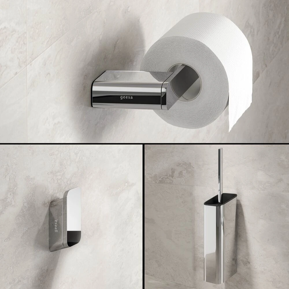 Geesa Shift Toiletaccessoireset Chroom 4 Geesa Shift Toiletaccessoireset Chroom - Afbeelding 2