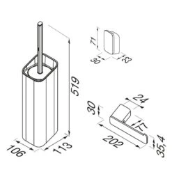 Geesa Shift Toiletaccessoireset Chroom 7 Geesa Shift Toiletaccessoireset Chroom -hotbath winkel 8712163215635 3