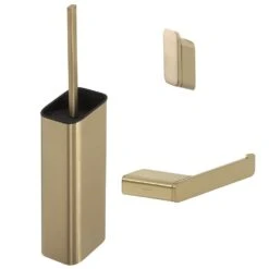 Geesa Shift Toiletaccessoireset Goud Geborsteld