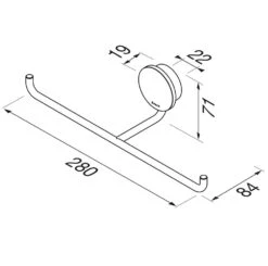 Geesa Opal Toiletrolhouder Dubbel Chroom -hotbath winkel 8712163217547 4