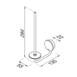 Geesa Opal Reserverolhouder Chroom 9 Geesa Opal Reserverolhouder Chroom -hotbath winkel 8712163217578 4