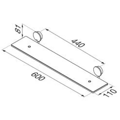 Geesa Opal Planchet 60cm Goud Geborsteld -hotbath winkel 8712163218018 4 1