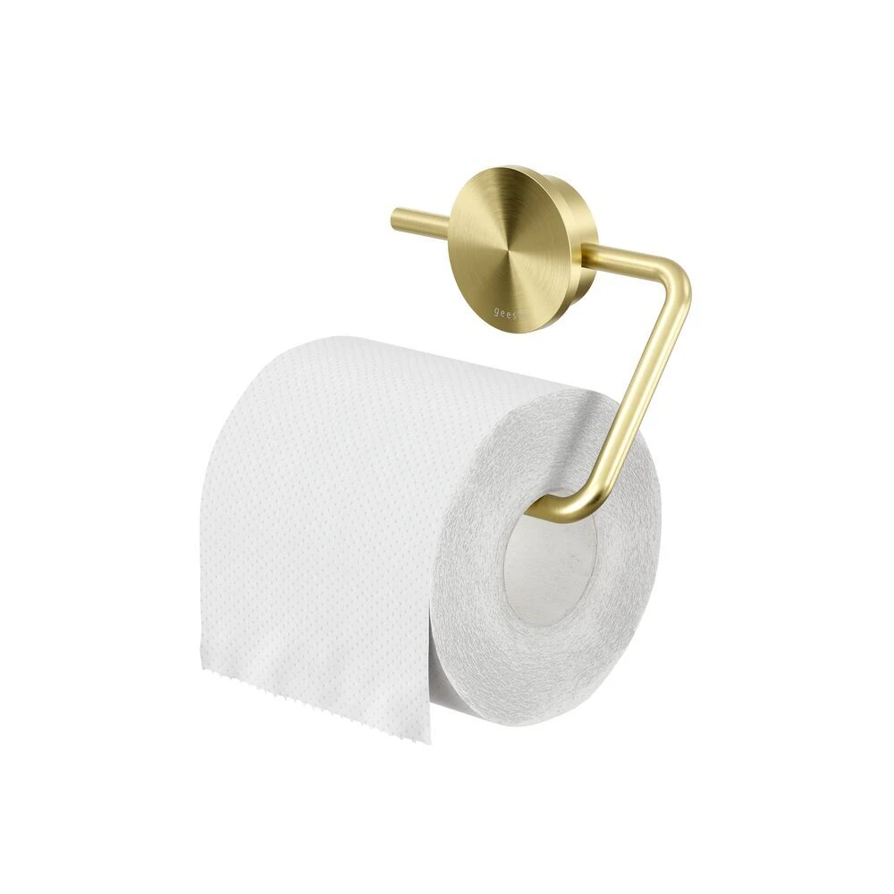 Geesa Opal Toiletrolhouder Zonder Klep Goud Geborsteld 3 Geesa Opal Toiletrolhouder Zonder Klep Goud Geborsteld