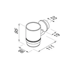 Geesa Opal Glashouder Met Glas Zwart Metaal Geborsteld 9 Geesa Opal Glashouder Met Glas Zwart Metaal Geborsteld -hotbath winkel 8712163218223 4