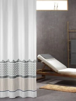 Sealskin Douchegordijn Marrakech 100% Polyester Zilver Print 180x200 Cm 7 Sealskin Douchegordijn Marrakech 100% Polyester Zilver Print 180x200 Cm -hotbath winkel 8717821455453