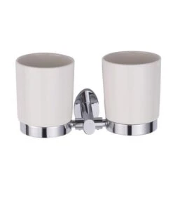 Badstuber Stefanie Dubbele Bekerhouder Chroom