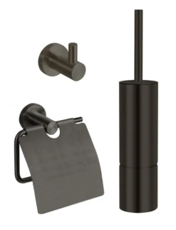 Best Design Moya Toilet Accessoires Set Gunmetal Verouderd Ijzer