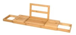 Best Design Tray Verstelbare Badbrug 50-90cm Bamboe