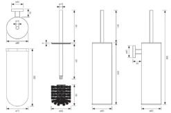 Brauer Gold Edition Set Met Handdoekhaak, Toiletrolhouder En Toiletborstelset Messing Geborsteld PVD -hotbath winkel brauer gold edition set met handdoekhaak toiletrolhouder en toiletborstelset messing geborsteld pvd sk496457 2