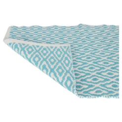 Differnz Brighton Badmat 50x80cm Blauw Wit -hotbath winkel differnz brighton badmat 50x80cm blauw wit sk49427 4
