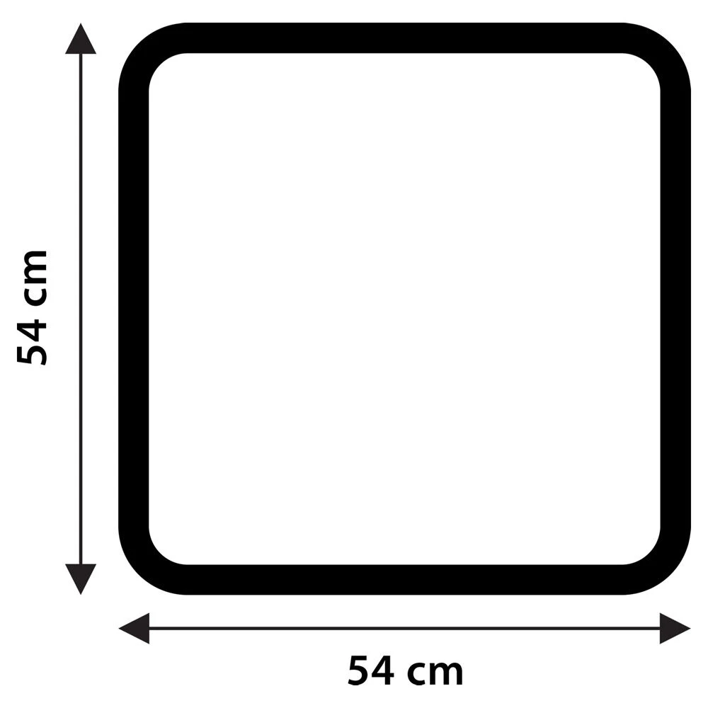 Differnz Lapis Douche Inlegmat 54x54cm Wit 4 Differnz Lapis Douche Inlegmat 54x54cm Wit - Afbeelding 2