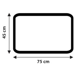 Differnz Stripes Badmat 45x75cm Taupe -hotbath winkel differnz stripes badmat 45x75cm taupe sk30637 1