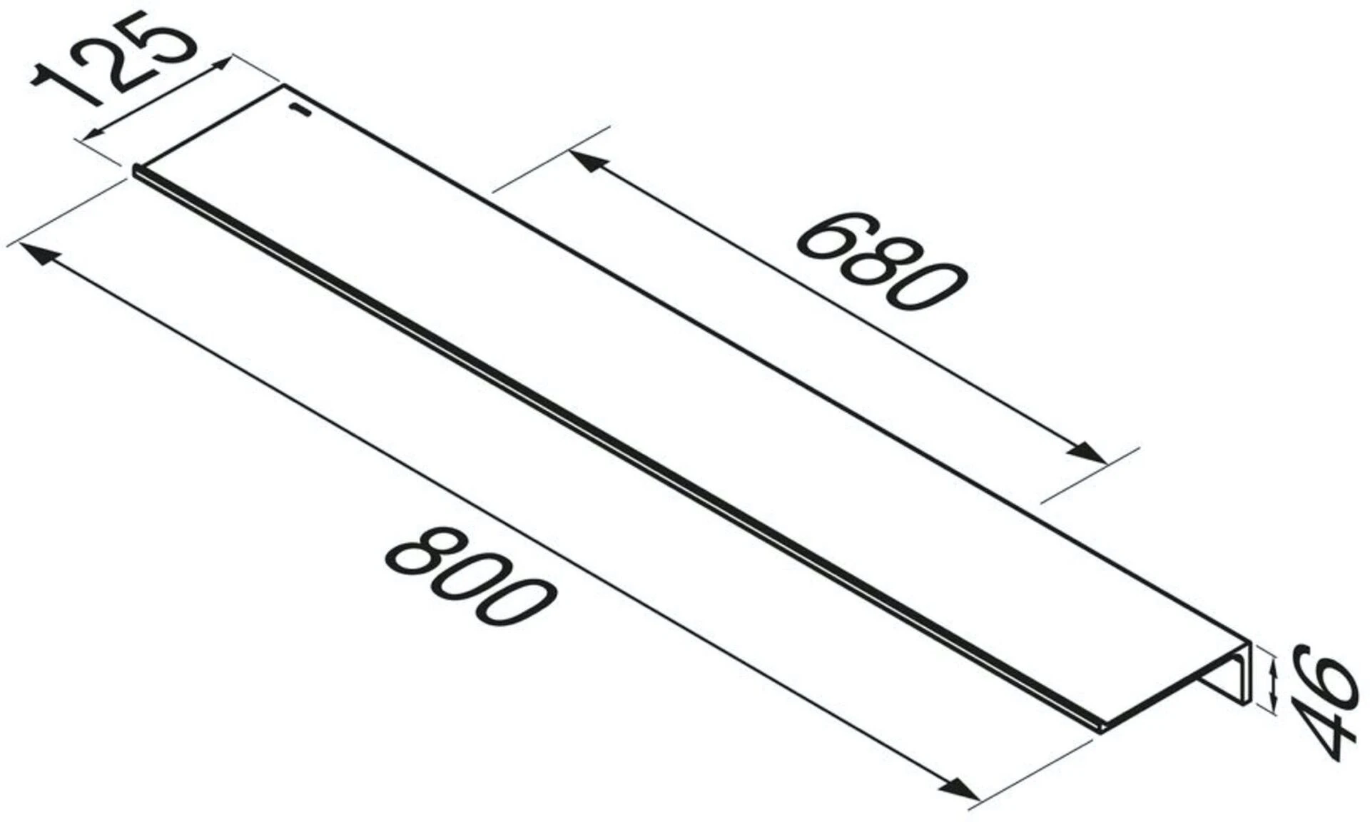 Geesa Leev Planchet 80cm Zwart 4 Geesa Leev Planchet 80cm Zwart - Afbeelding 2
