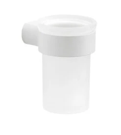 Gedy Pirenei Hangende Bekerhouder Met Glas Wit