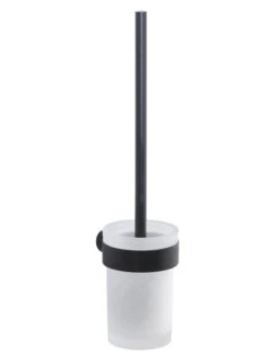 Gedy Pirenei Toiletborstel Met Houder Hangend Mat Zwart