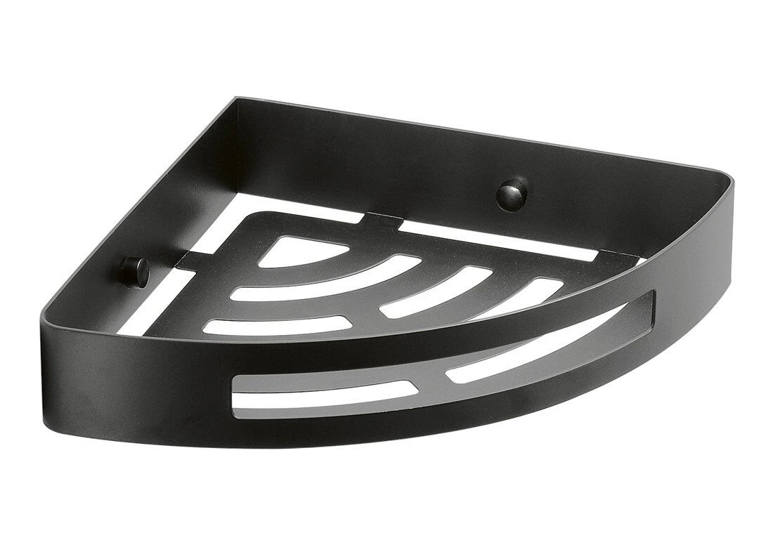 Gedy Smart Hoek Doucherek 21cm Mat Zwart 3 Gedy Smart Hoek Doucherek 21cm Mat Zwart