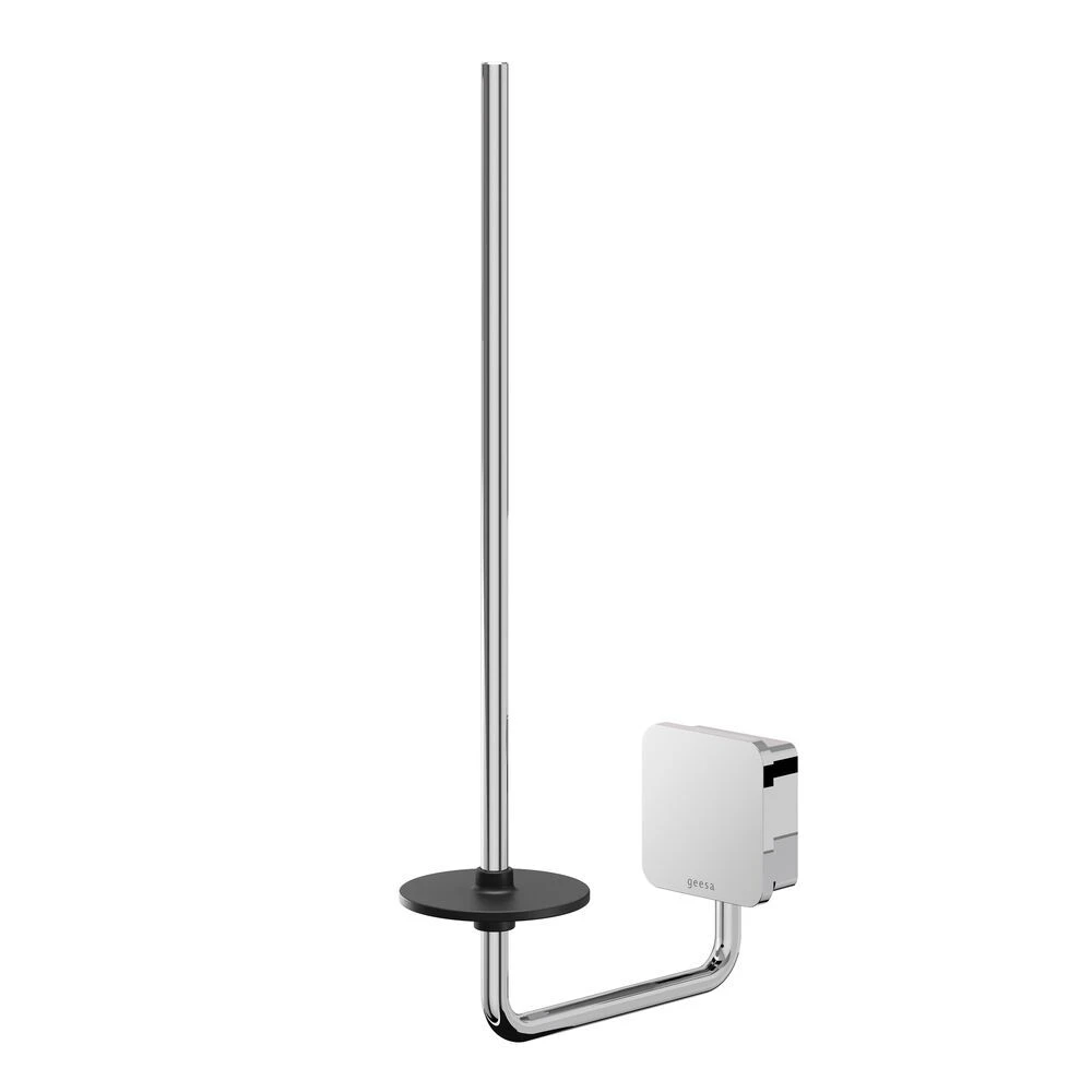 Geesa Topaz Reserverolhouder Chroom 4 Geesa Topaz Reserverolhouder Chroom - Afbeelding 2